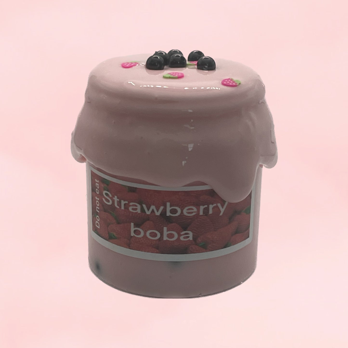 Strawberry Boba Slime